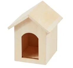 HobbyFun Miniaturen|Holz, Mdf & Pappmaché>Miniatur Hundehütte