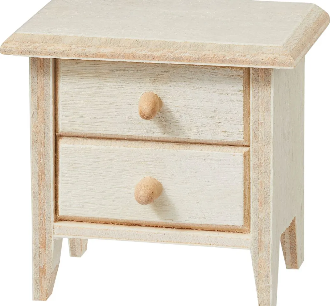 HobbyFun Miniaturen|Holz, Mdf & Pappmaché>Miniatur Nachtschrank