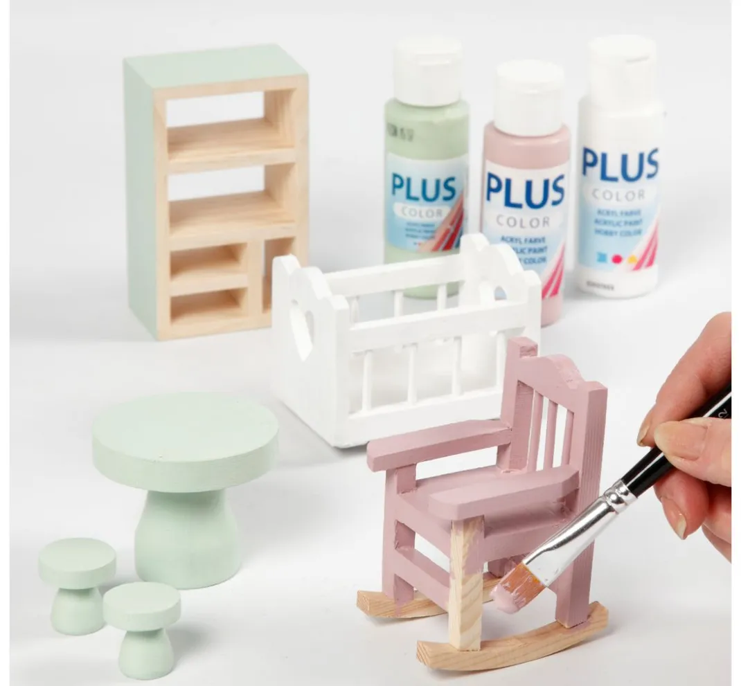 creativ company Miniaturen|Dekofiguren & -Objekte>Miniatur Schaukelstuhl