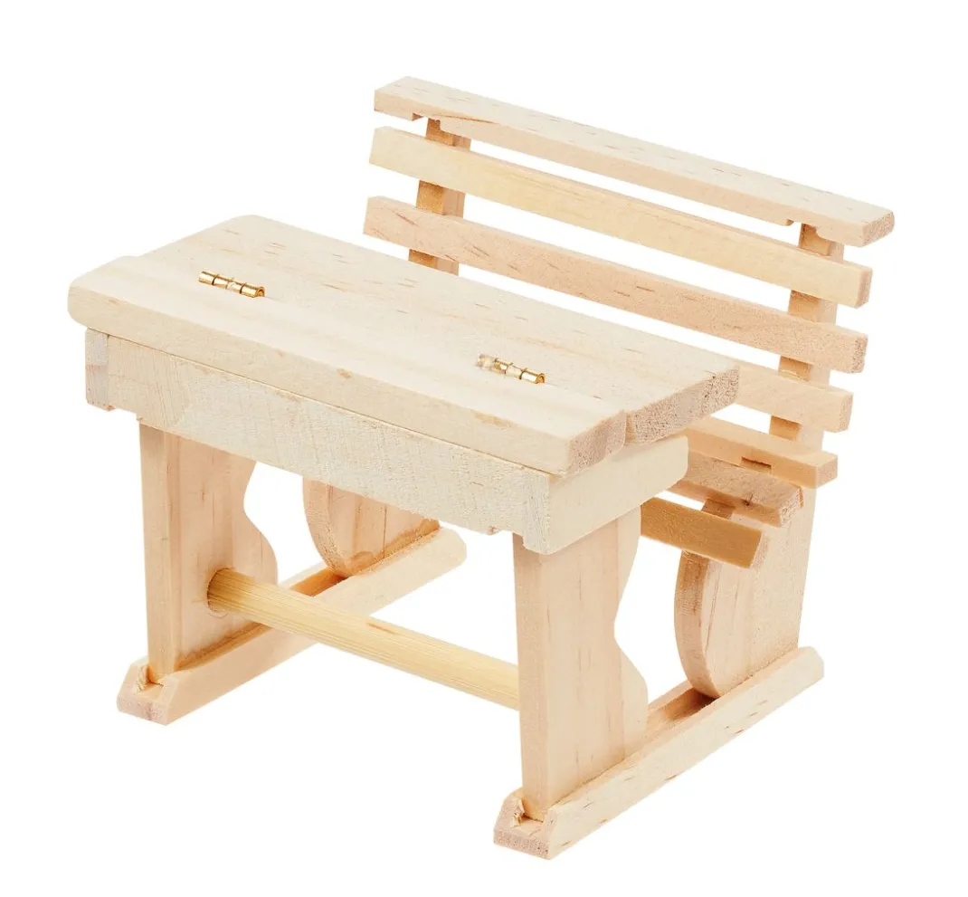 HobbyFun Miniaturen|Holz, Mdf & Pappmaché>Miniatur Schulbank