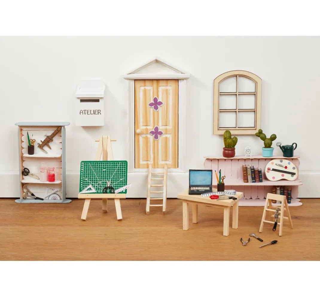 HobbyFun Miniaturen>Miniatur Staffelei mit Keilrahmen