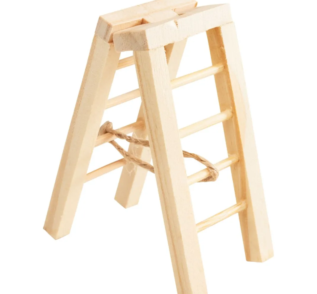 HobbyFun Miniaturen|Holz, Mdf & Pappmaché>Miniatur Stehleiter