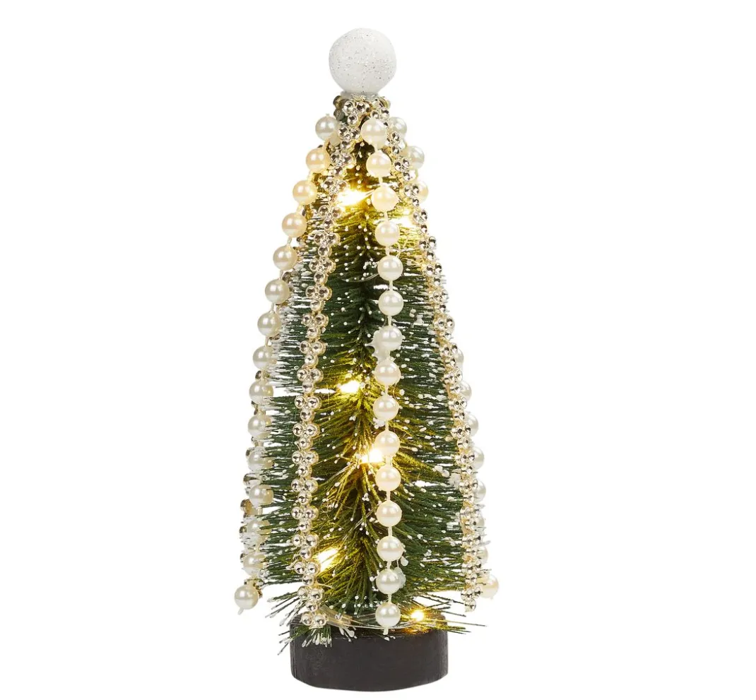 HobbyFun Miniaturen>Miniatur Tanne mit LED Beleuchtung, 14 cm
