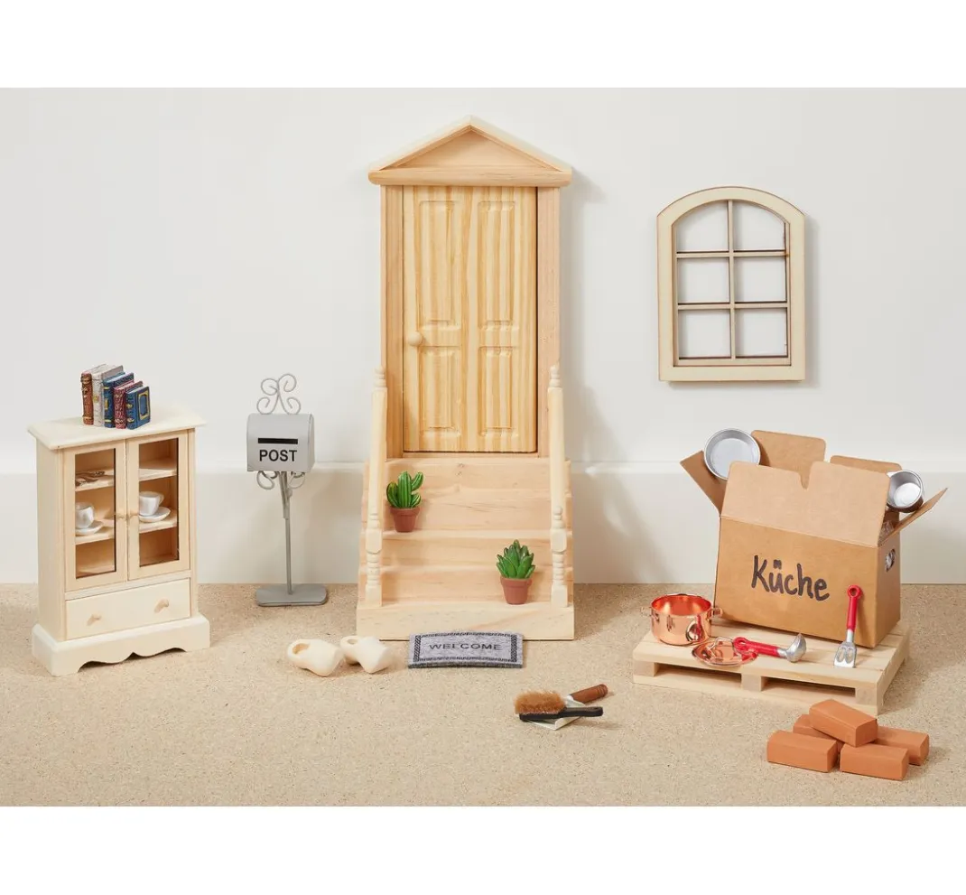 HobbyFun Miniaturen|Holz, Mdf & Pappmaché>Miniatur Vitrine