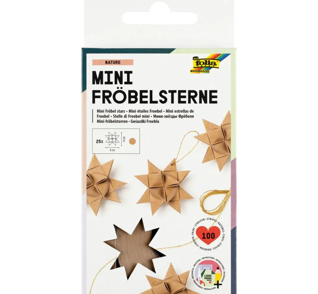 folia Origami & Papier Falten|Papierstreifen>Mini-Fröbelsterne