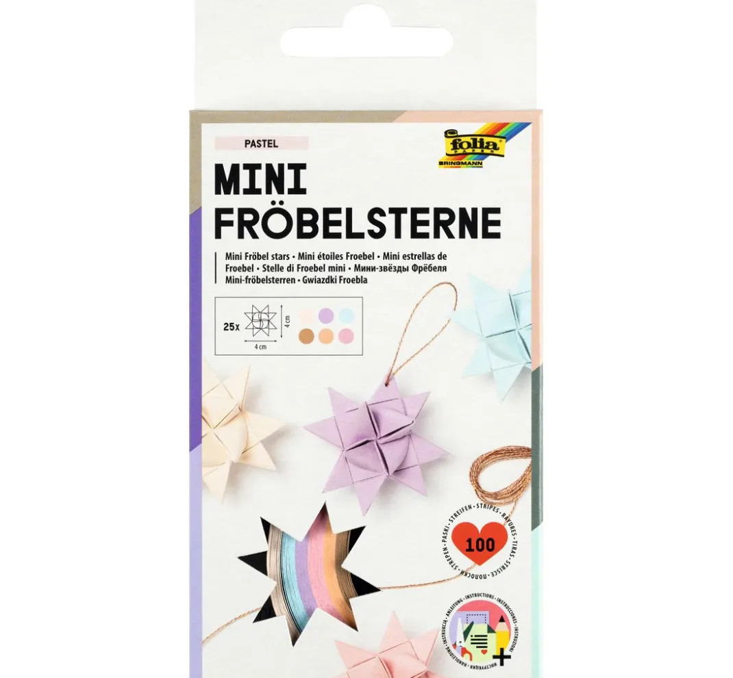 folia Origami & Papier Falten|Papierstreifen>Mini-Fröbelsterne