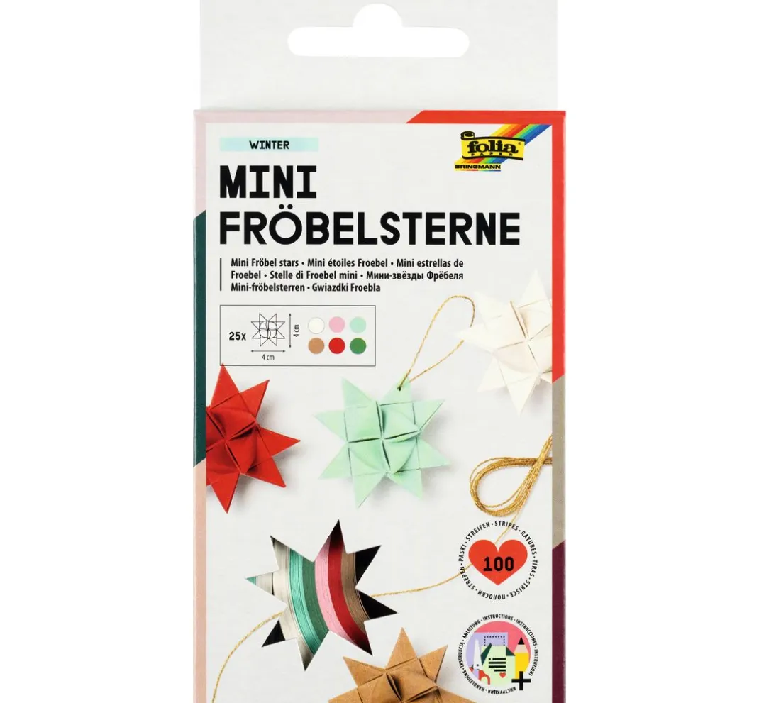 folia Origami & Papier Falten|Papierstreifen>Mini-Fröbelsterne