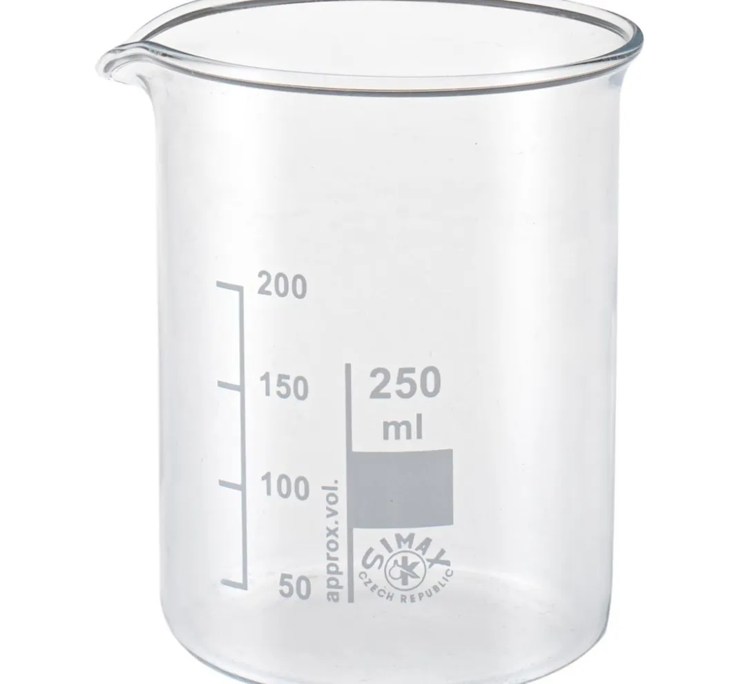 GLOREX Naturkosmetik|Weitere Hilfsmittel>Mischbecher aus Glas mit Skala