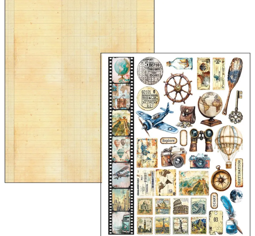 Ciao Bella Scrapbooking|Papier-Bastelsets>Mixed Media Book