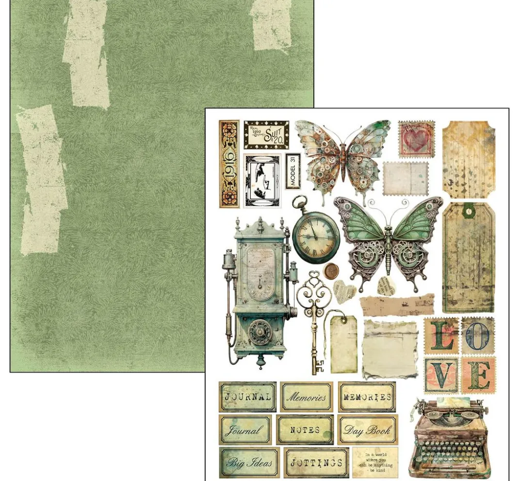 Ciao Bella Scrapbooking|Papier-Bastelsets>Mixed Media Book