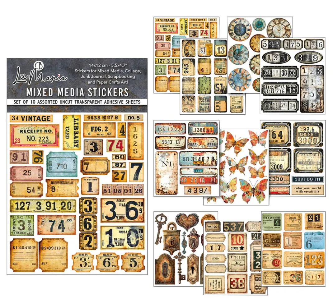 Ciao Bella Farb- & Motivblöcke|Scrapbooking>Mixed Media Sticker Set