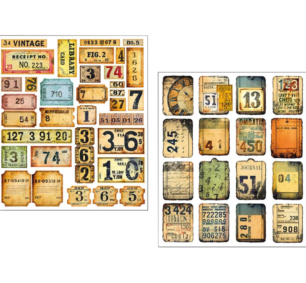 Ciao Bella Farb- & Motivblöcke|Scrapbooking>Mixed Media Sticker Set