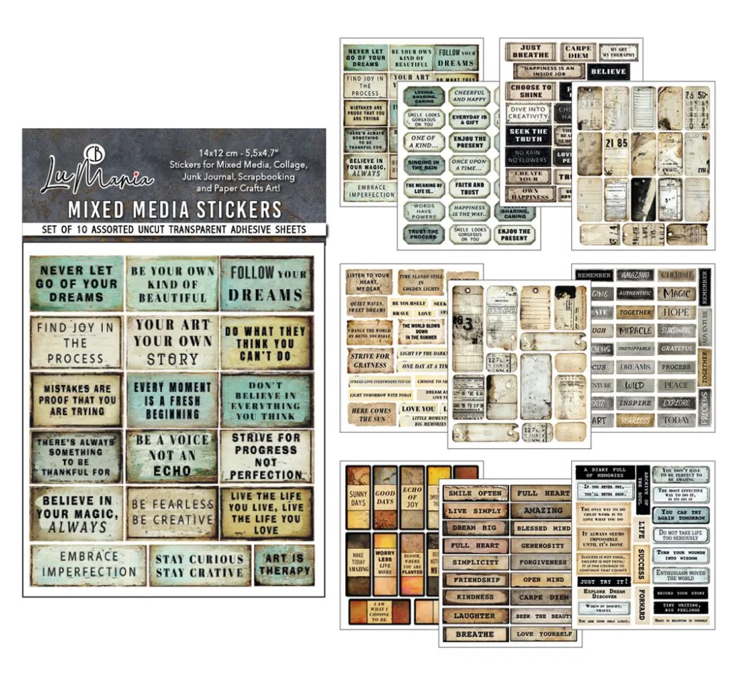 Ciao Bella Farb- & Motivblöcke|Scrapbooking>Mixed Media Sticker Set