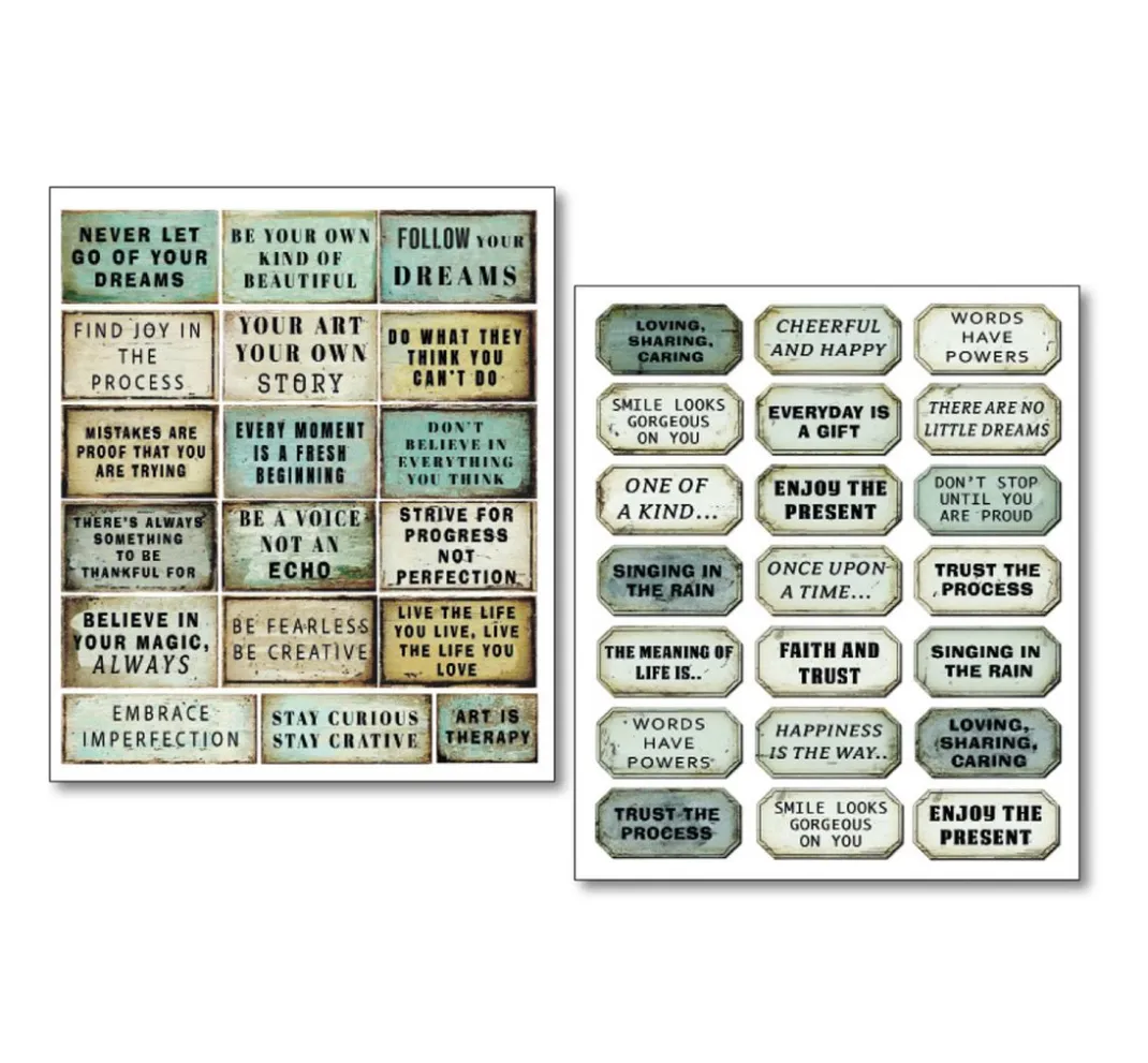 Ciao Bella Farb- & Motivblöcke|Scrapbooking>Mixed Media Sticker Set