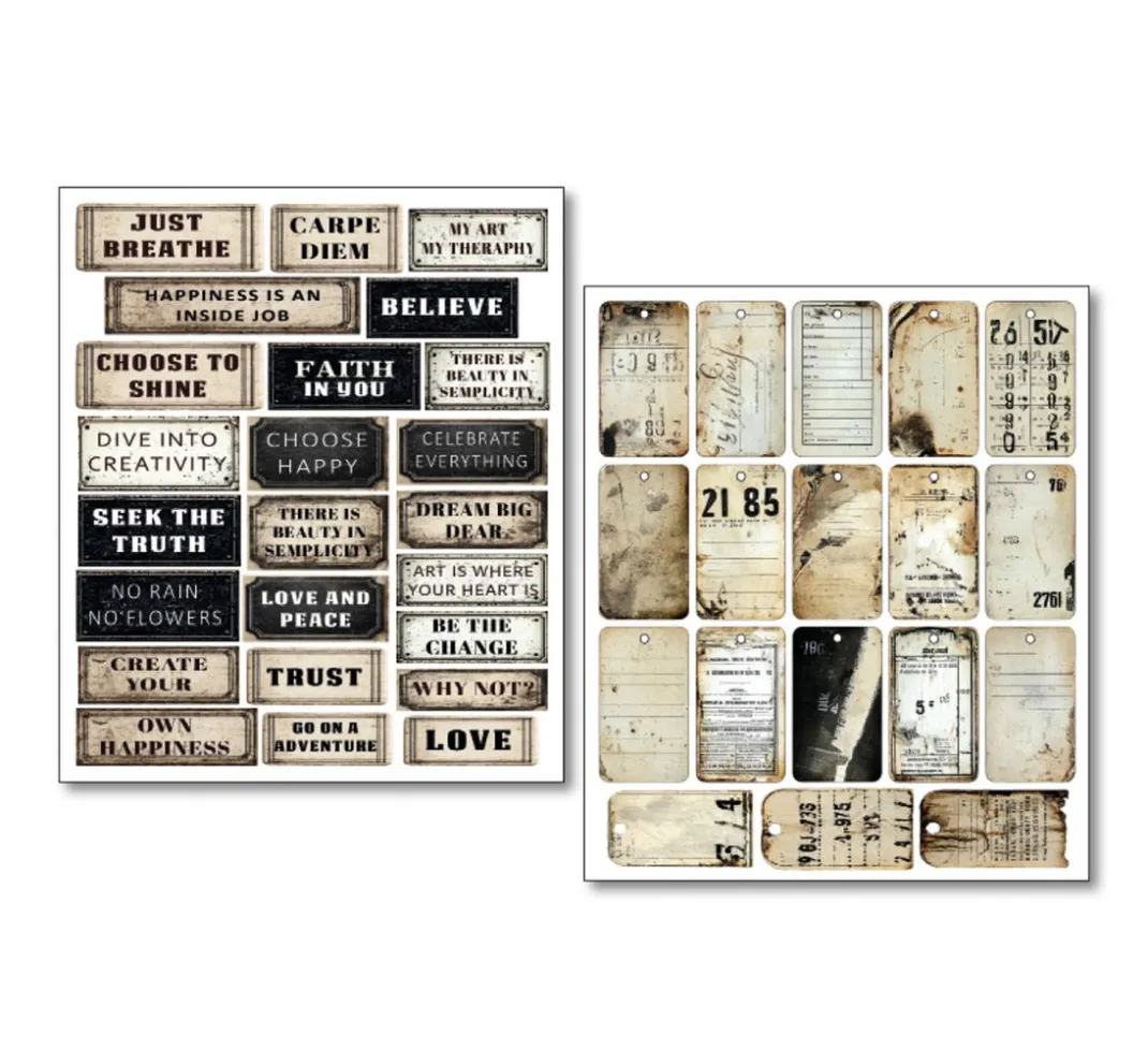 Ciao Bella Farb- & Motivblöcke|Scrapbooking>Mixed Media Sticker Set
