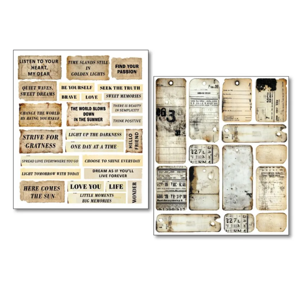Ciao Bella Farb- & Motivblöcke|Scrapbooking>Mixed Media Sticker Set