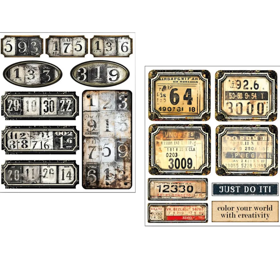 Ciao Bella Farb- & Motivblöcke|Scrapbooking>Mixed Media Sticker Set