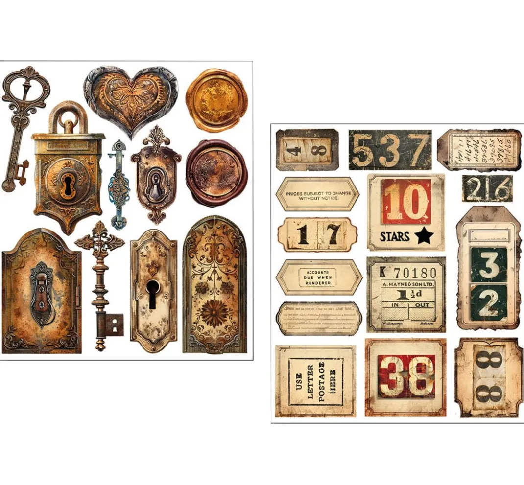 Ciao Bella Farb- & Motivblöcke|Scrapbooking>Mixed Media Sticker Set