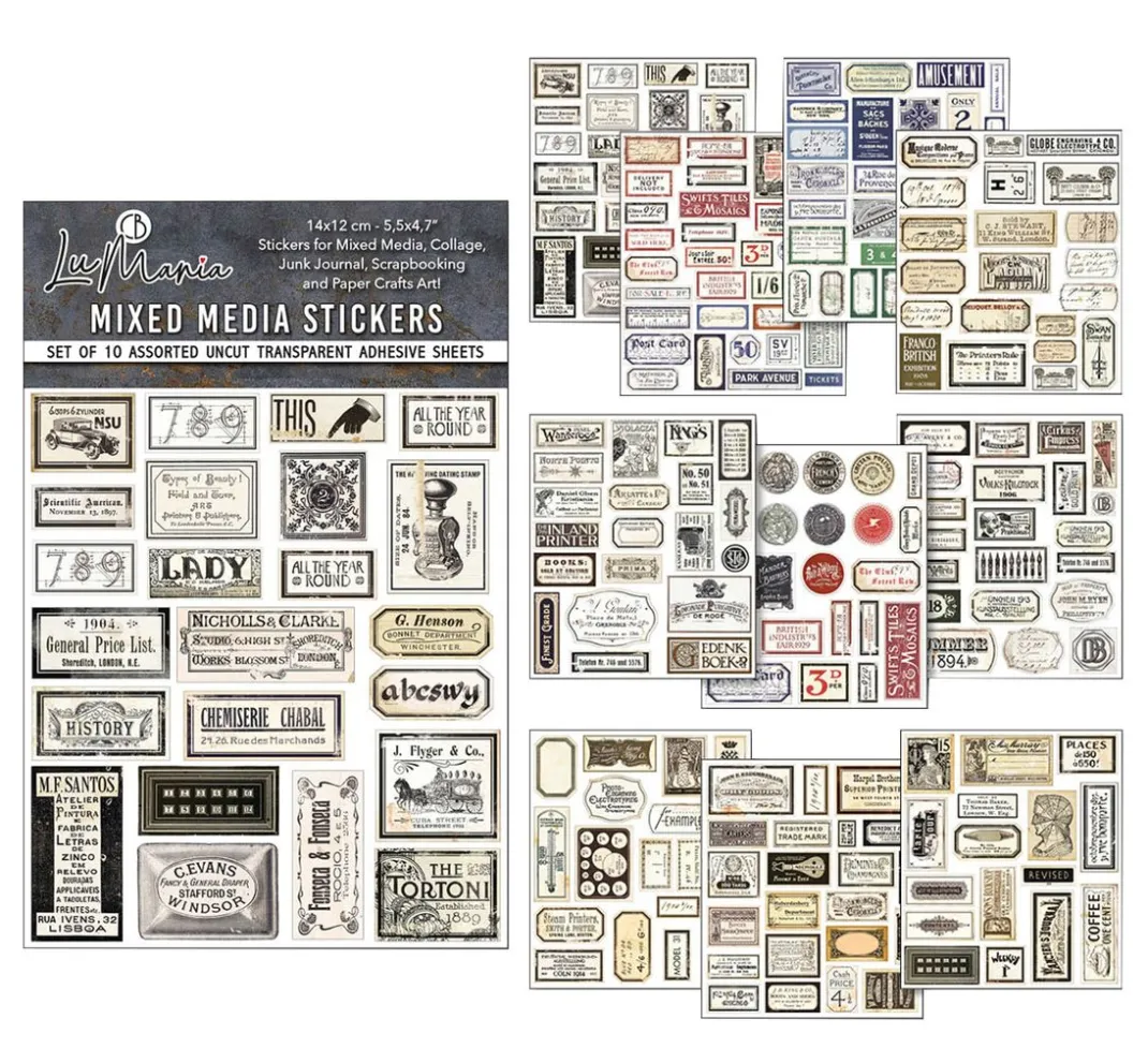 Ciao Bella Farb- & Motivblöcke|Scrapbooking>Mixed Media Sticker Set