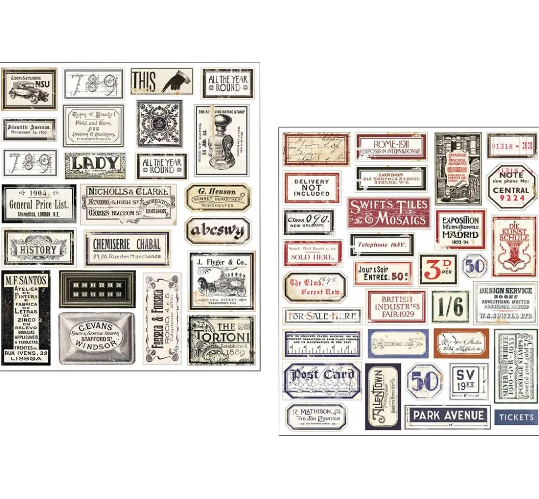 Ciao Bella Farb- & Motivblöcke|Scrapbooking>Mixed Media Sticker Set