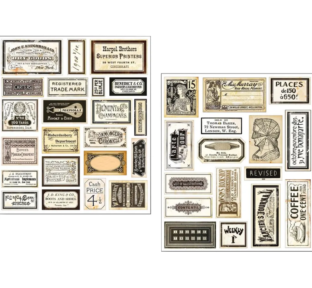 Ciao Bella Farb- & Motivblöcke|Scrapbooking>Mixed Media Sticker Set