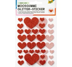 folia Sticker & Klebebänder|Scrapbooking>Moosgummi Glitter-Sticker