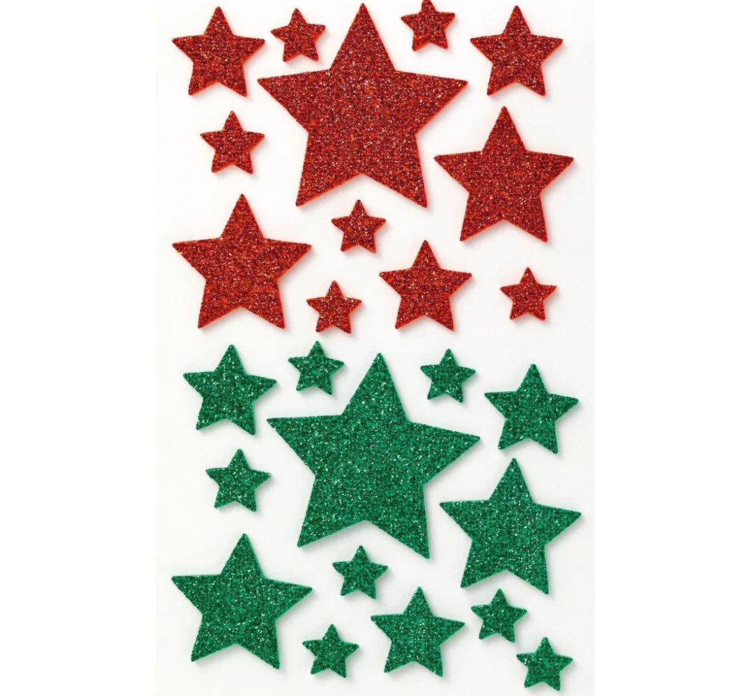 folia Sticker & Klebebänder|Scrapbooking>Moosgummi Glitter-Sticker