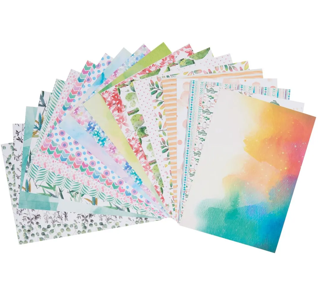 folia Farb- & Motivblöcke|Scrapbooking>Motivblock "Aquarell"