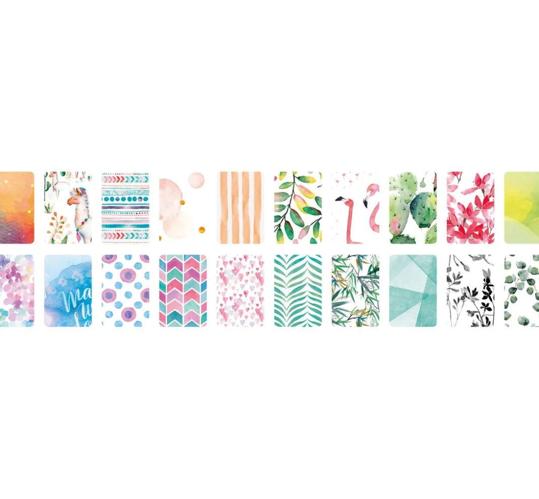 folia Farb- & Motivblöcke|Scrapbooking>Motivblock "Aquarell"