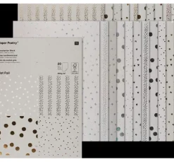Rico Design Spezialpapier & -Karton>Motivblock "Graukarton Hot Foil"