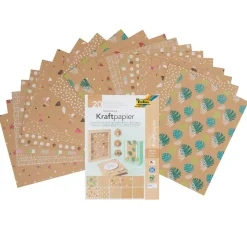 folia Kraftpapier & -Karton|Malpapier>Motivblock "Kraftpapier mit Motivdruck"