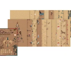 folia Kraftpapier & -Karton|Farb- & Motivblöcke>Motivblock "Kraftpapier Xmas"