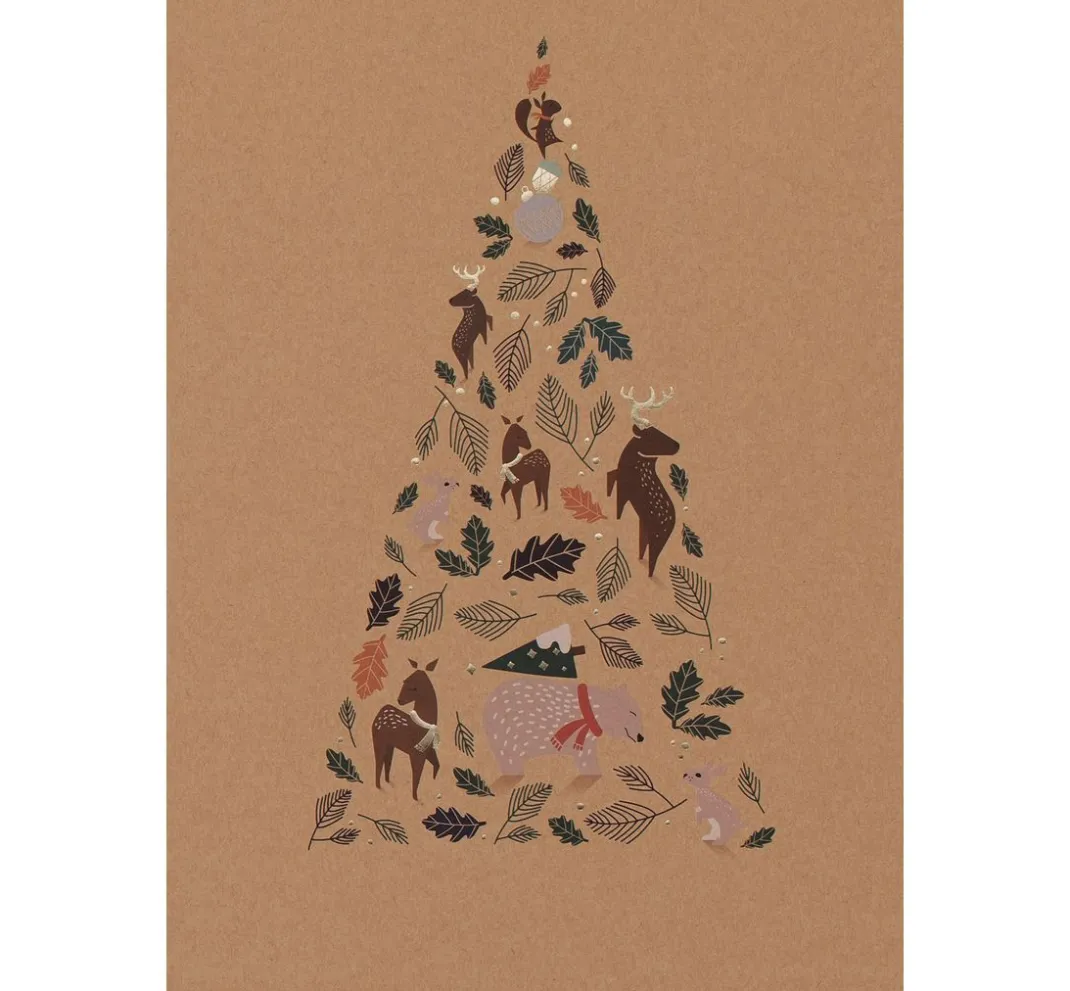 folia Kraftpapier & -Karton|Farb- & Motivblöcke>Motivblock "Kraftpapier Xmas"