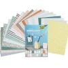 folia Farb- & Motivblöcke|Scrapbooking>Motivblock "Minimalistisch", 270 g/m², 24x34cm, 20 Blatt