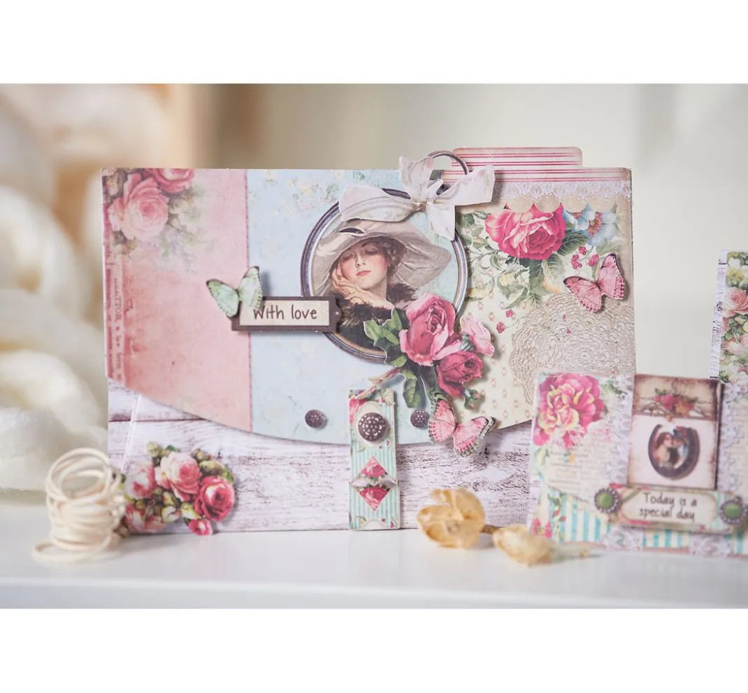 URSUS Tonpapier & Fotokarton>Motiv-Fotokarton "Holzvintage"