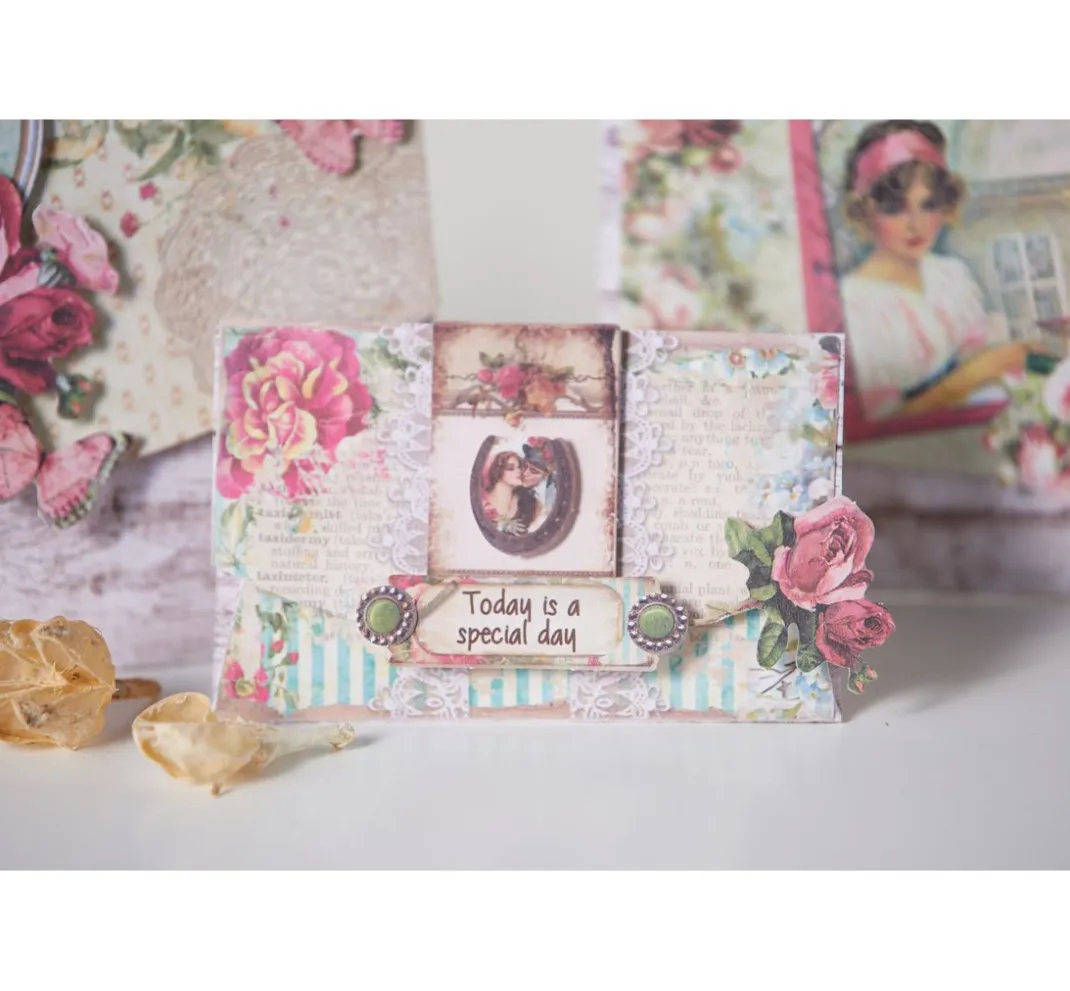 URSUS Tonpapier & Fotokarton>Motiv-Fotokarton "Holzvintage"