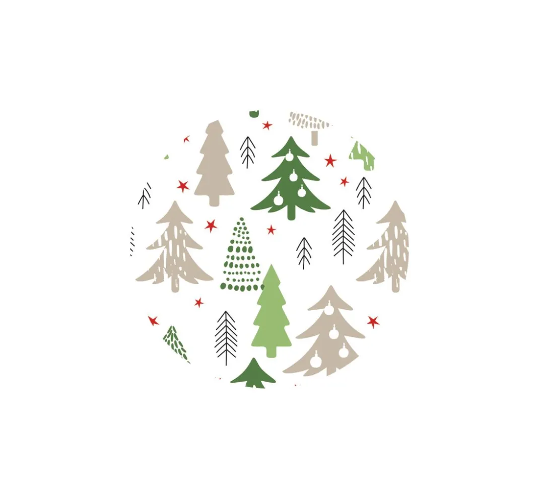 URSUS Tonpapier & Fotokarton>Motiv-Fotokarton "Weihnachtsbäume"