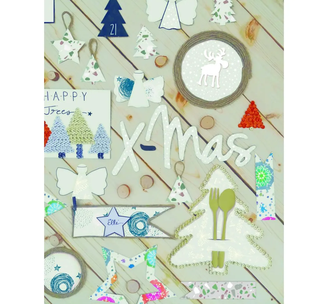 Kinder MarpaJansen Tonpapier & Fotokarton|Kraftpapier & -Karton>Motivkarton "Grey Line", Sterne schwarz