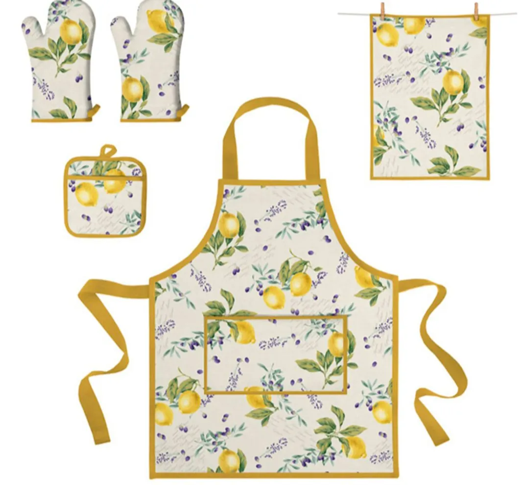 VBS Marktplatz Stoff Meterware|Textilien>Motiv-Stoff Leinenoptik "Citrus"