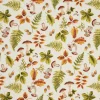 VBS Marktplatz Dekostoff|Stoff Meterware>Motiv-Stoff Leinenoptik "Herbstblätter und Pilze"
