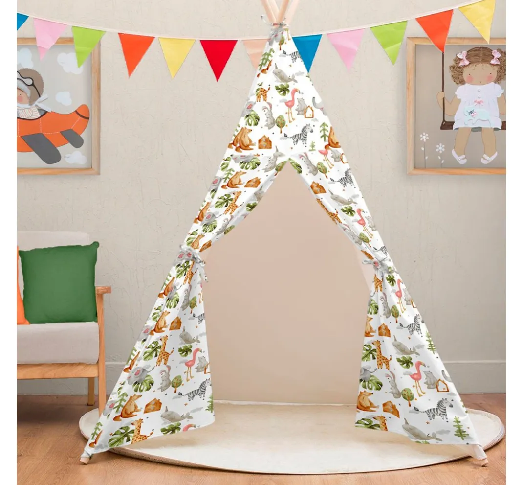 Kinder VBS Marktplatz Kinderstoffe|Dekostoff>Motiv-Stoff Leinenoptik "Junior"