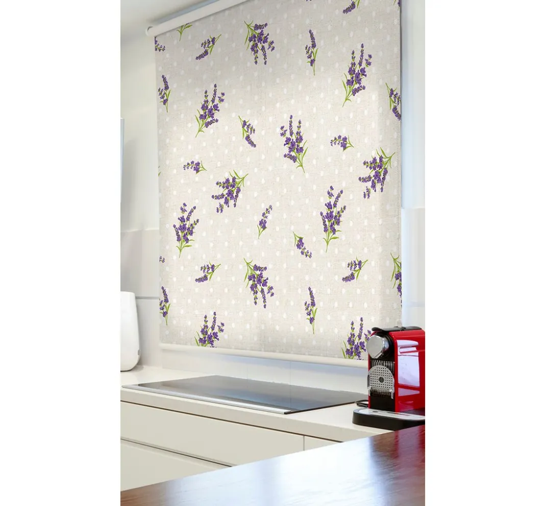 VBS Marktplatz Dekostoff|Stoff Meterware>Motiv-Stoff Leinenoptik "Provence"