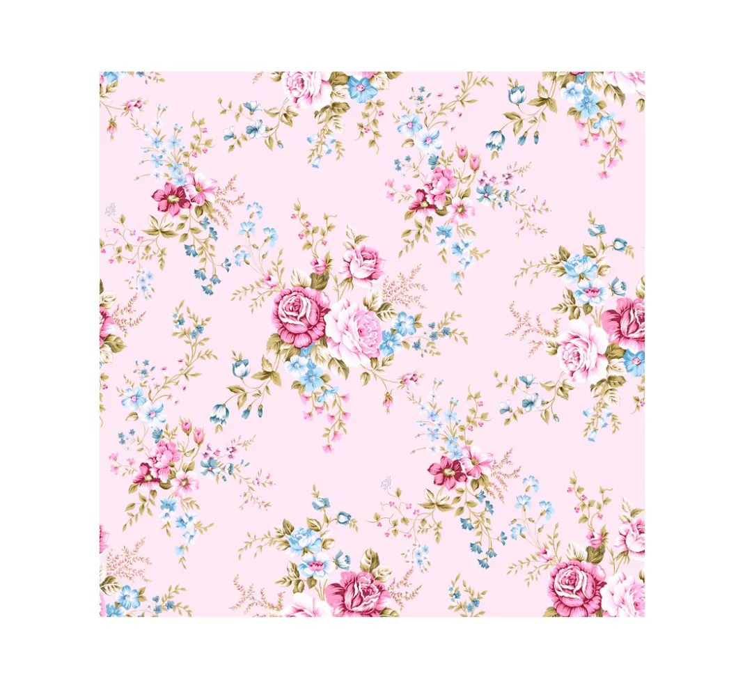 VBS Marktplatz Patchworkstoffe|Stoff Meterware>Motiv-Stoff Leinenoptik "Rakel-Rose"