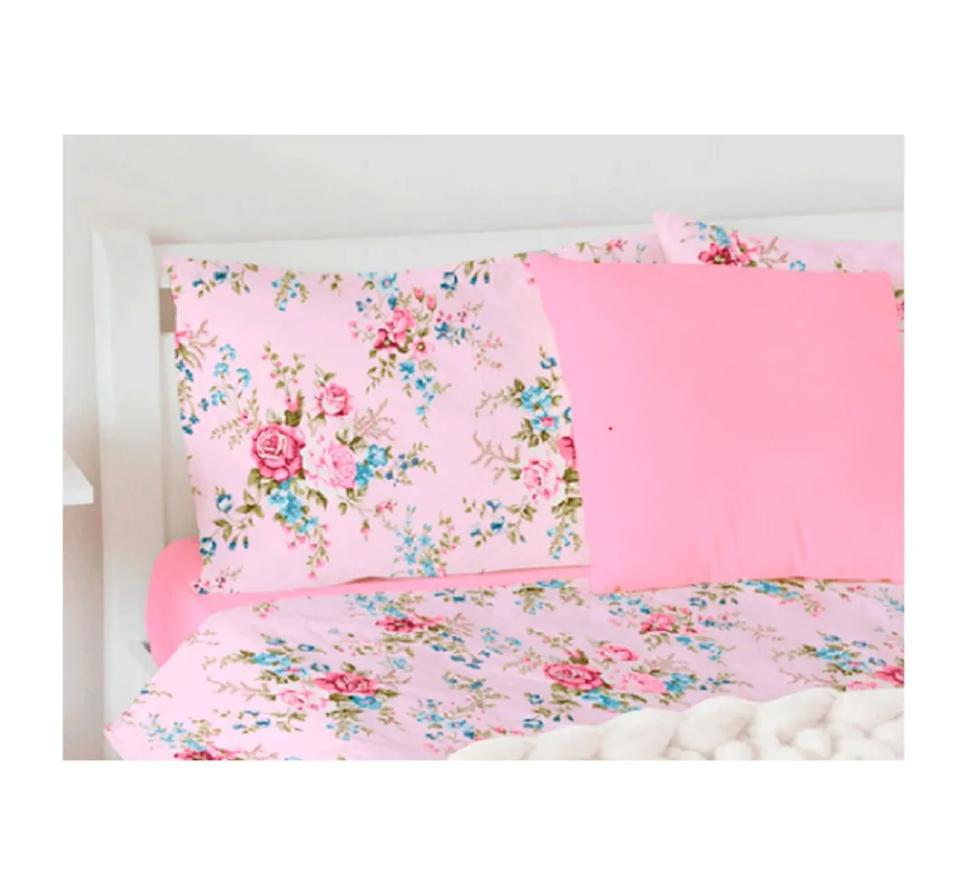 VBS Marktplatz Patchworkstoffe|Stoff Meterware>Motiv-Stoff Leinenoptik "Rakel-Rose"