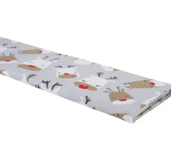VBS Marktplatz Stoff Meterware|Weihnachtsstoffe>Motiv-Stoff Leinenoptik "Red Nose Rudi"
