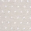 VBS Marktplatz Stoff Meterware|Weihnachtsstoffe>Motiv-Stoff Leinenoptik "Sterne"