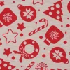 VBS Marktplatz Stoff Meterware|Weihnachtsstoffe>Motiv-Stoff Leinenoptik "Timeless"