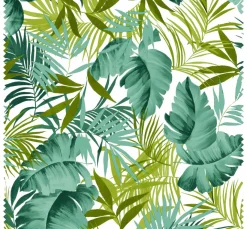 VBS Marktplatz Stoff Meterware|Dekostoff>Motiv-Stoff "Monstera Jungle"
