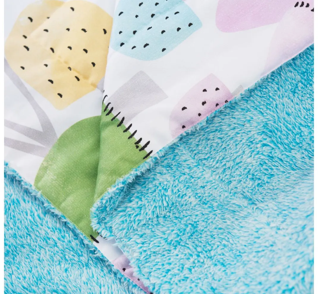 VBS Marktplatz Stoff Meterware>Motiv-Stoff Satinoptik "Bunte Pilze"
