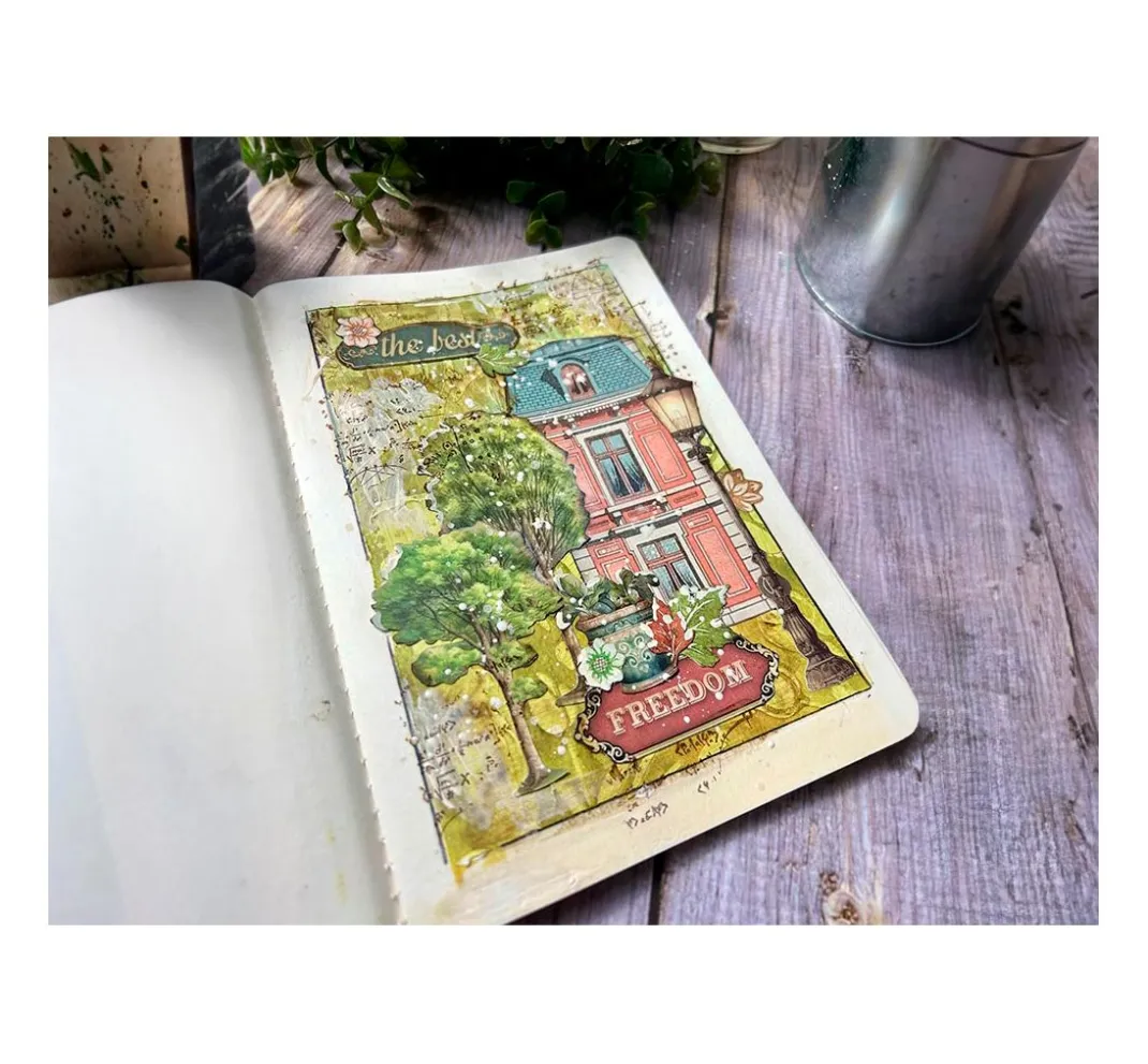 Stamperia Seidenpapier & Strohseide|Decoupage>Motiv-Strohseide "Art of Travelling"